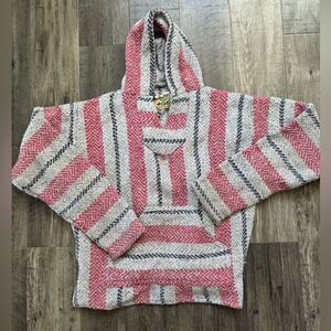 MENS HIPPIE PONCHO SZ MEDIUM